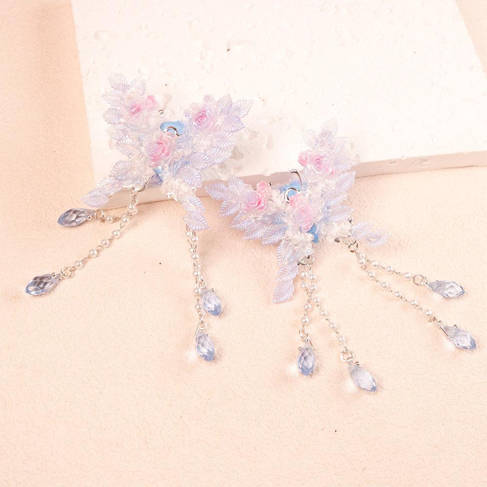 Wholesale Luminous Leaf Butterfly Tassel Heavy Industry Pen Beads